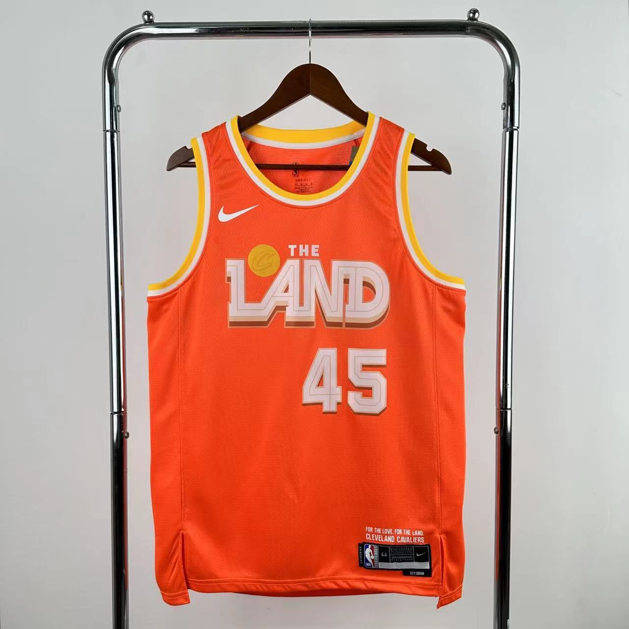 Men Cleveland Cavaliers #45 Mitchell Orange Nike City Edition Season 2026 NBA Jersey->cleveland cavaliers->NBA Jersey